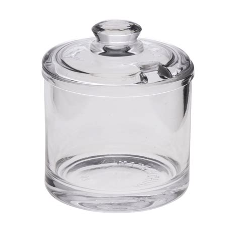 6 Oz Clear Glass Jar With Lid - 3 1/8"L x 3 1/8"W x 3 3/4"H