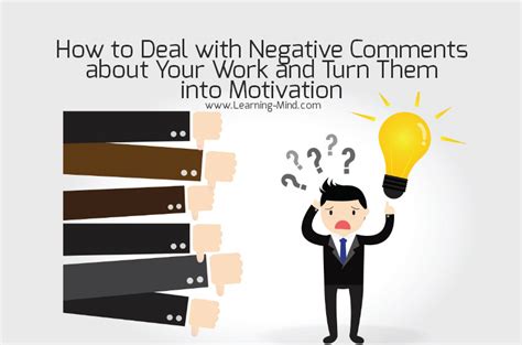 How to Deal with Negative Comments about Your Work and Turn Them into Motivation – Learning Mind