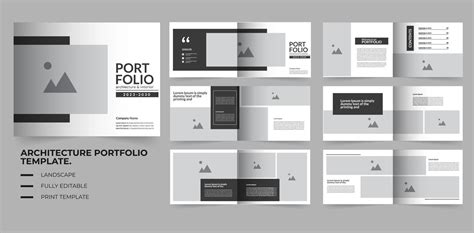 Portfolio design architecture and interior portfolio template 16778614 Vector Art at Vecteezy