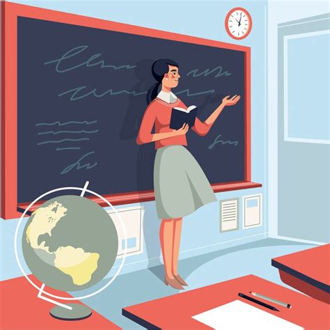 School Teacher Illustration on Behance | Teachers illustration, School illustration, Teacher ...