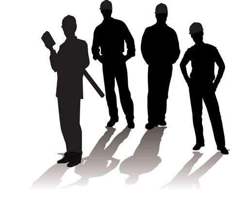 Laborer Silhouette Computer file - Construction workers silhouettes png download - 1805*1691 ...