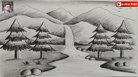 Easy Pencil Sketches Of Scenery