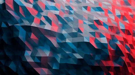 Red And Blue Geometric Wallpaper - Shardiff World