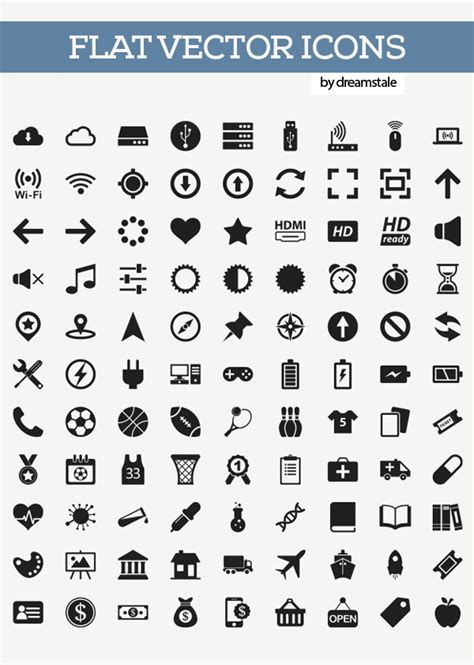 200+ Free Flat Vector Icons Pack | Icons | Graphic Design Junction