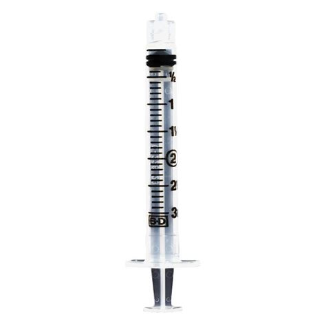 Syringe 3 mL LL Non-Sterile Bulk, 1600/Case