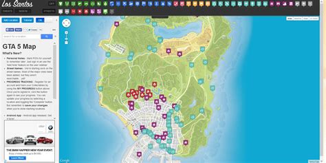 Gta 5 Online Car Locations Map - Maping Resources