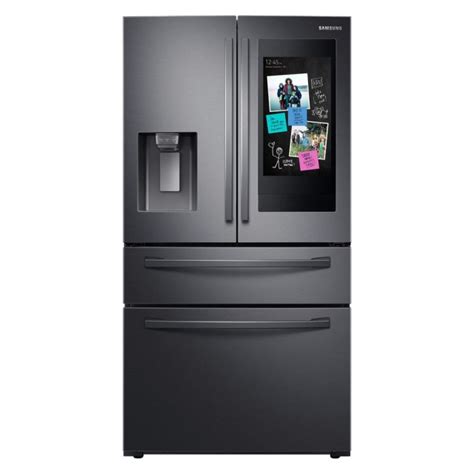 Samsung RF28R7551SG 27.7 cu. ft. Family Hub 4-Door French Door Smart Refrigerator in Fingerprint ...