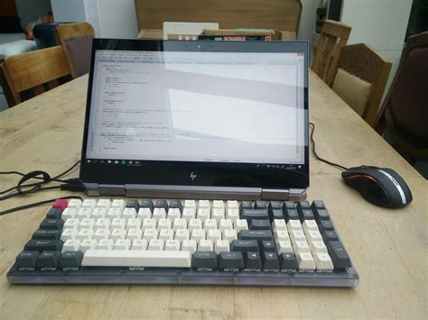 The best way to use convertible laptops. : r/MechanicalKeyboards