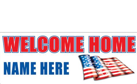 Welcome Home Banners - Signs Style Design ID #2000 | DPSBanners.com