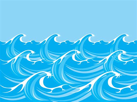 Ocean/ Sea Waves Vector 226345 Vector Art at Vecteezy