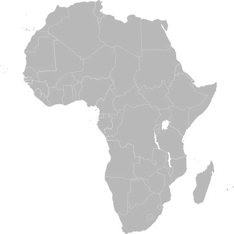 Clipart - Outline map Africa