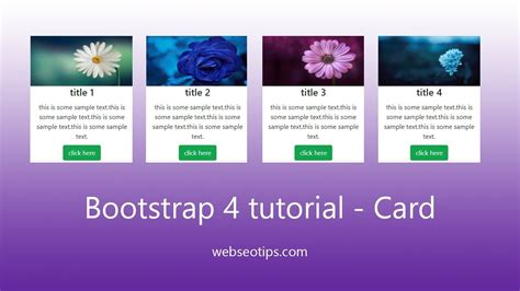 Bootstrap 4 Tutorial - Card - YouTube