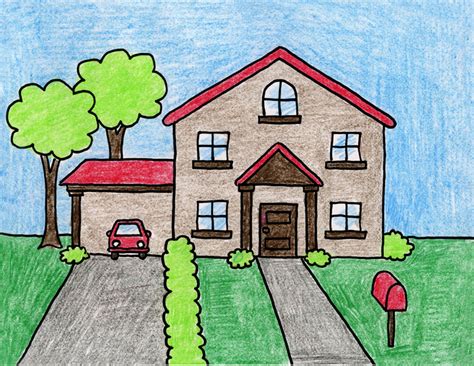 House Drawing Easy For Kids : How to draw a house easy drawing a house how to draw a house easy ...