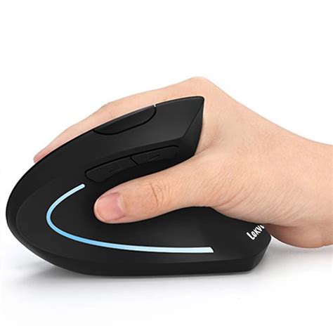 Buy Lekvey Ergonomic Mouse, Vertical Wireless Mouse - Rechargeable 2.4GHz Optical Vertical Mice ...