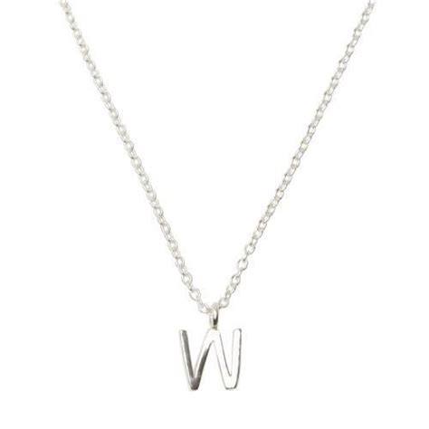 Silver Alphabet Necklace | Oliver Bonas