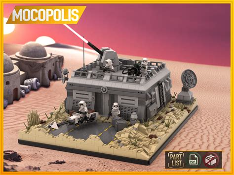 LEGO MOC LEGO MOC SW Base (Outpost) on Tatooine | PDF instructions (NO PARTS) by MOCOPOLIS ...