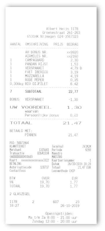 Receipt scanned in three different ways for comparing OCR performance... | Download Scientific ...