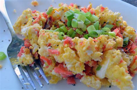 Smoked Salmon Scrambled Eggs Recipe - Paleo Plan