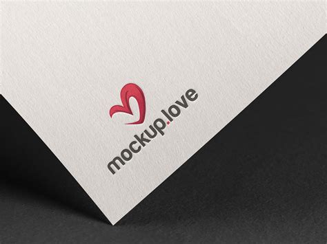 Embossed Logo Mockup - Mockup Love