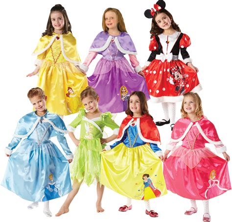 Disney Princess Girls Winter Wonderland Fancy Dress Kids Childrens Costume 3-8 Y