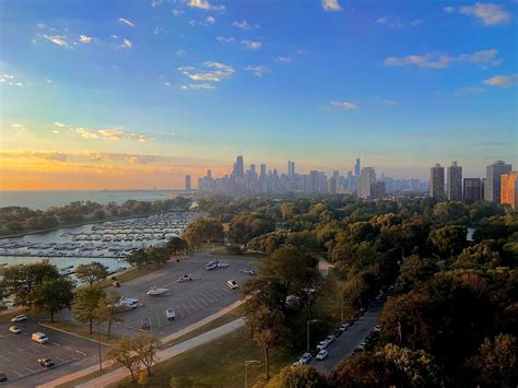 Lake Michigan at Sunset : chicago