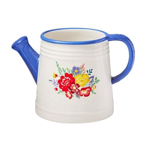 The Pioneer Woman 6-Inch Blue & White Watering Can Ceramic Planter - Walmart.com