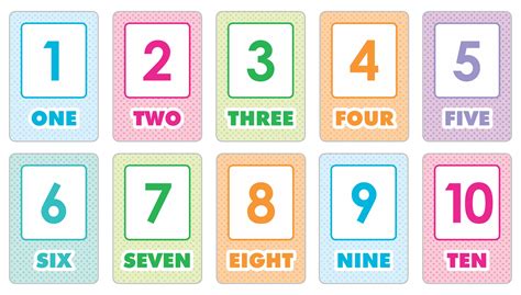 Number Flash Cards Printable Free