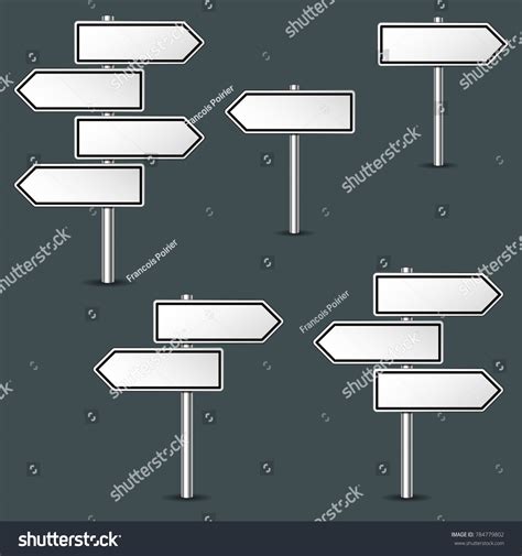 Illustration Various Arrows Road Signs Stock Vector (Royalty Free) 784779802 | Shutterstock