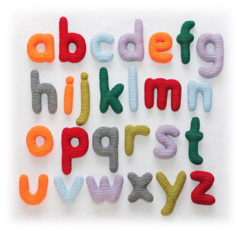 ABC Lowercase Letters Crochet Pattern