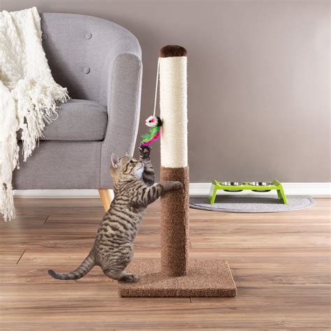 PETMAKER Scratching Post - Tall Scratcher for catsand Kittens (24.5 Inch) - Walmart.com