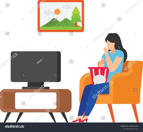 Watching Movies Your Mental Health Serve Stock Vector (Royalty Free) 2394013055 | Shutterstock