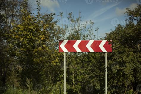 Sharp turn of road. Sharp turn sign. Highway infrastructure. 15192214 Stock Photo at Vecteezy