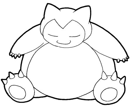 How to Draw Snorlax from Pokemon with Easy Step by Step Drawing Lesson – How to Draw Step by ...