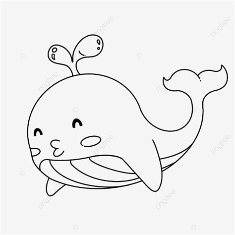 Doodle Whale Clipart Black And White, Whale Drawing, Lip Drawing, Black And White Drawing PNG ...