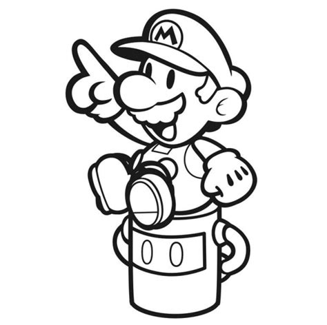 Paper Mario: Color Splash - official coloring book artwork | The GoNintendo Archives | GoNintendo