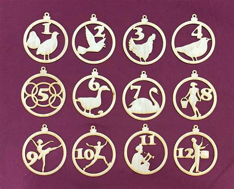 12 Days of Christmas Ornaments - Etsy