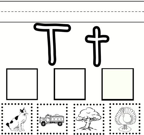 Color Letter T Worksheet