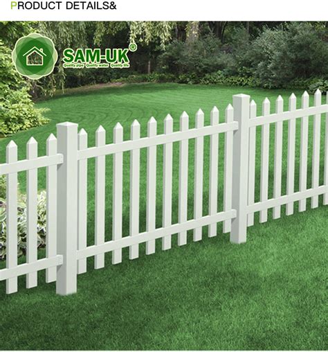 White Pvc Vinyl Picket Fence White Vinyl Privacy Fence Panels Plastic Pvc Garden Fences