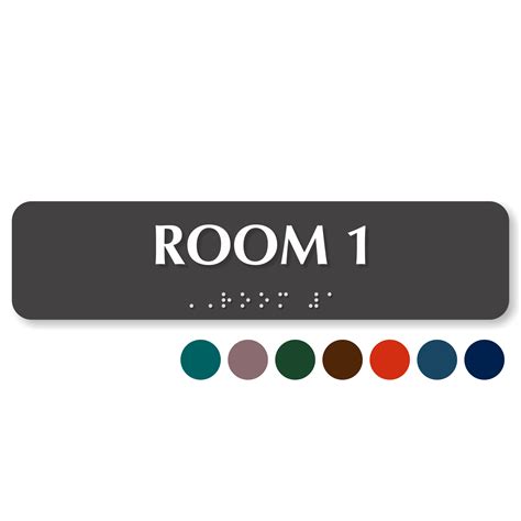 Custom Room Number Signs | Braille Room Number Signs