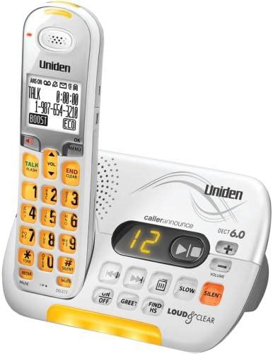 Uniden DECT 6.0 Cordless Phone with Caller ID Answering System - White (D3097) | Pricepulse