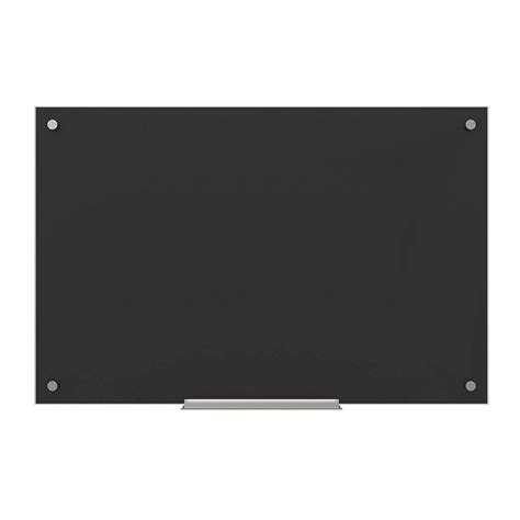 U Brands Frameless Glass Dry Erase Board 35 in. x 23 in. Black Surface 170U00-01 - The Home ...