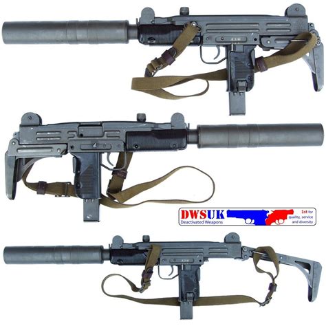 Silenced Israeli Uzi 9mm SMG & Accessories - DWSUK