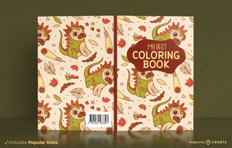 Dinosaur Pug Animal Book Cover Design Vector Download