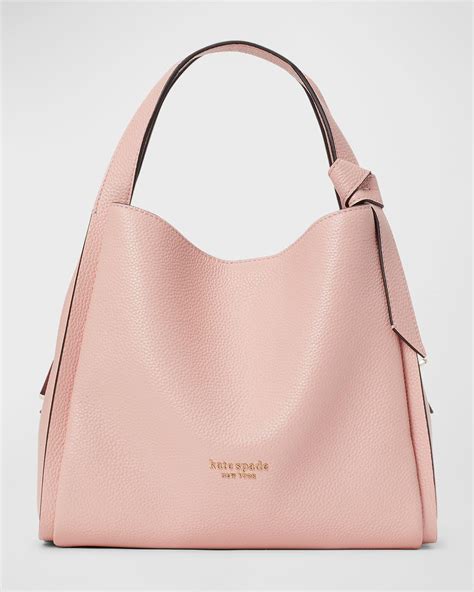 Kate Spade Knott Medium Leather Tote Crossbody Bag in Pink | Lyst