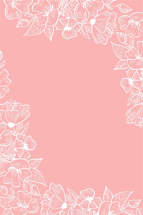 Vector illustration card template with copper color flower floral pink background for Save the ...