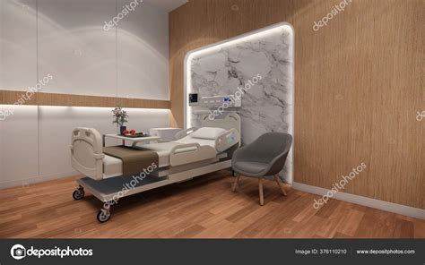 Rendering Interior Hospital Modern Design Row Empty Hospital Beds Various Stock Photo by ©anon ...