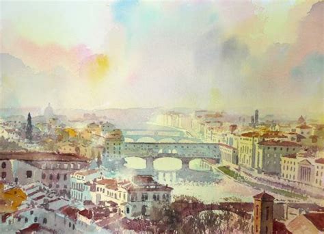 Ponte Vecchio Florence Print - Alan Reed Art Paintings of Italy