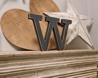 Wooden Letter W - Etsy