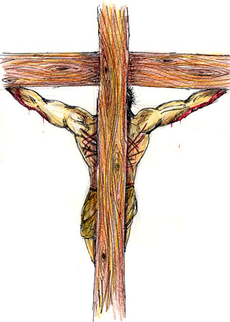 Jesus On The Cross Pencil Drawing at GetDrawings | Free download