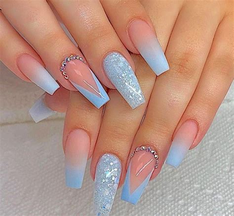 Beautiful Light Blue And White Nails For 2023! – The FSHN